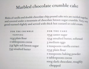 Marble Cake recipe