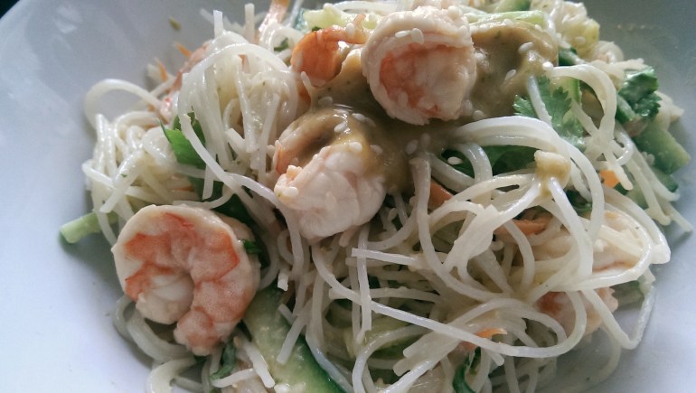 Thai Style Prawn Noodle Salad